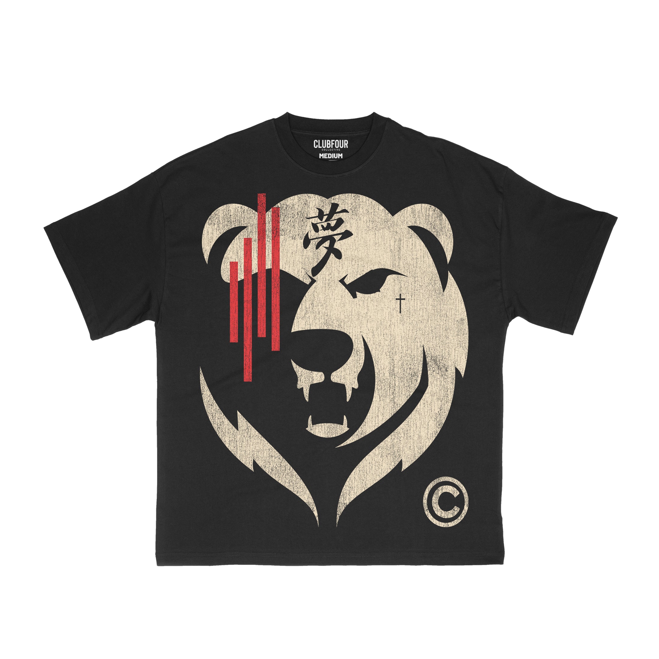 GRIZZLY (Off Black//Off White/Red)